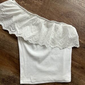 White Off-Shoulder Top